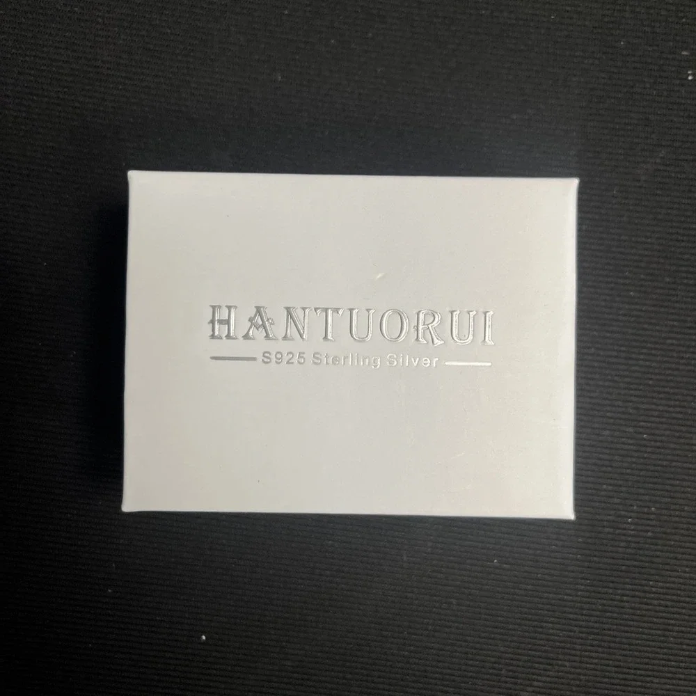 Hantuorui Norse Viking Cufflinks for Men 925 Sterling silver & Black Onyx
